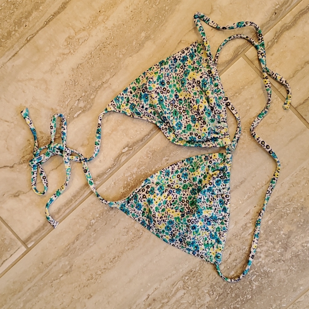 Old Navy Bikini Swimsuit Sz Medium 🌼💙🦋🖤 - Picture 2 of 4